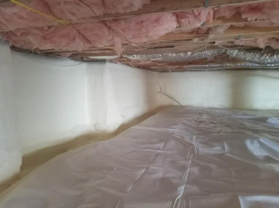 Crawl space encapsulation with closed-cell spray foam for Spray Foam Roofing Repair in Villa Hills